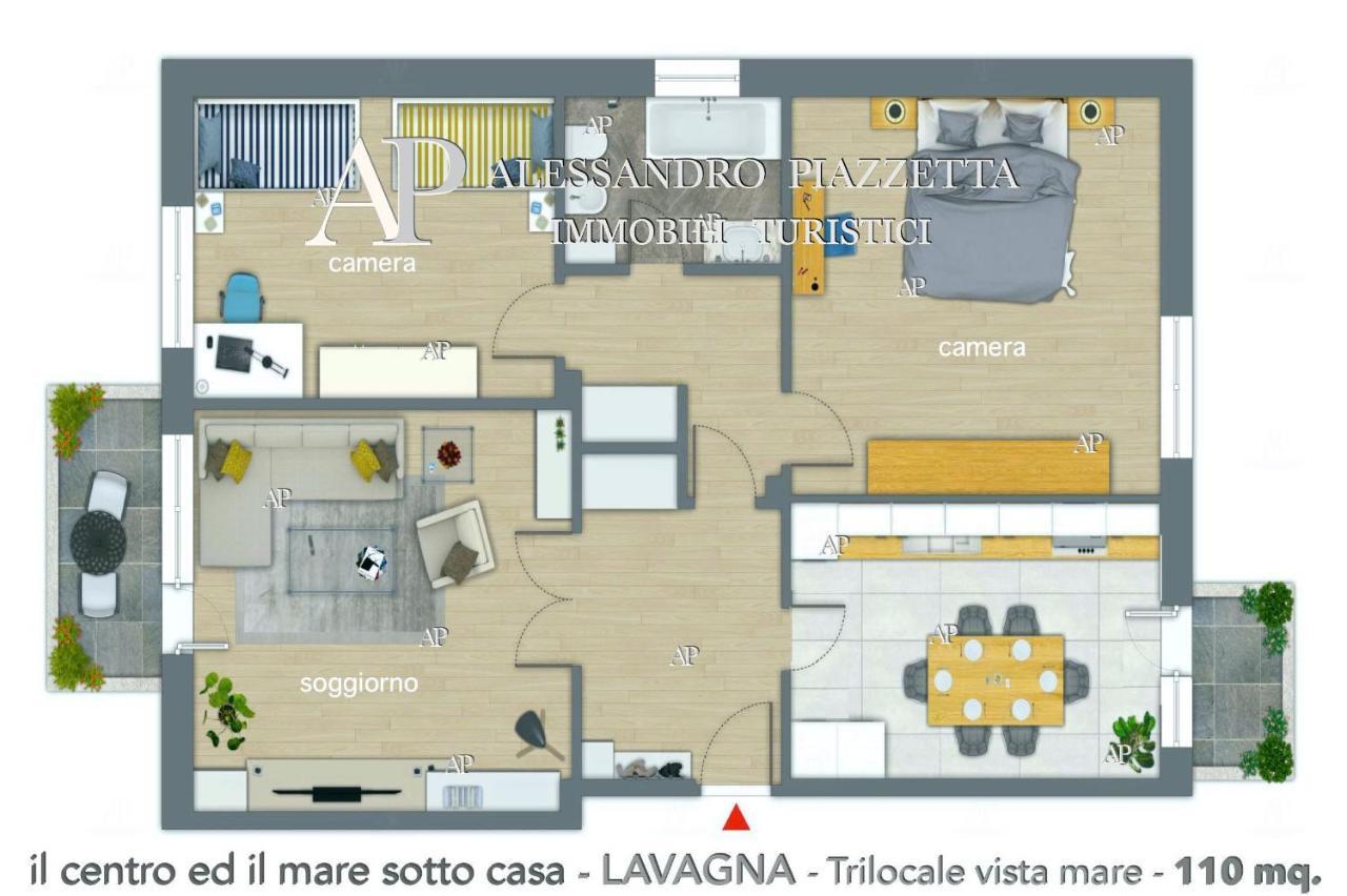 Апартаменты Il Centro Ed Il Mare Sotto Casa Лаванья Экстерьер фото